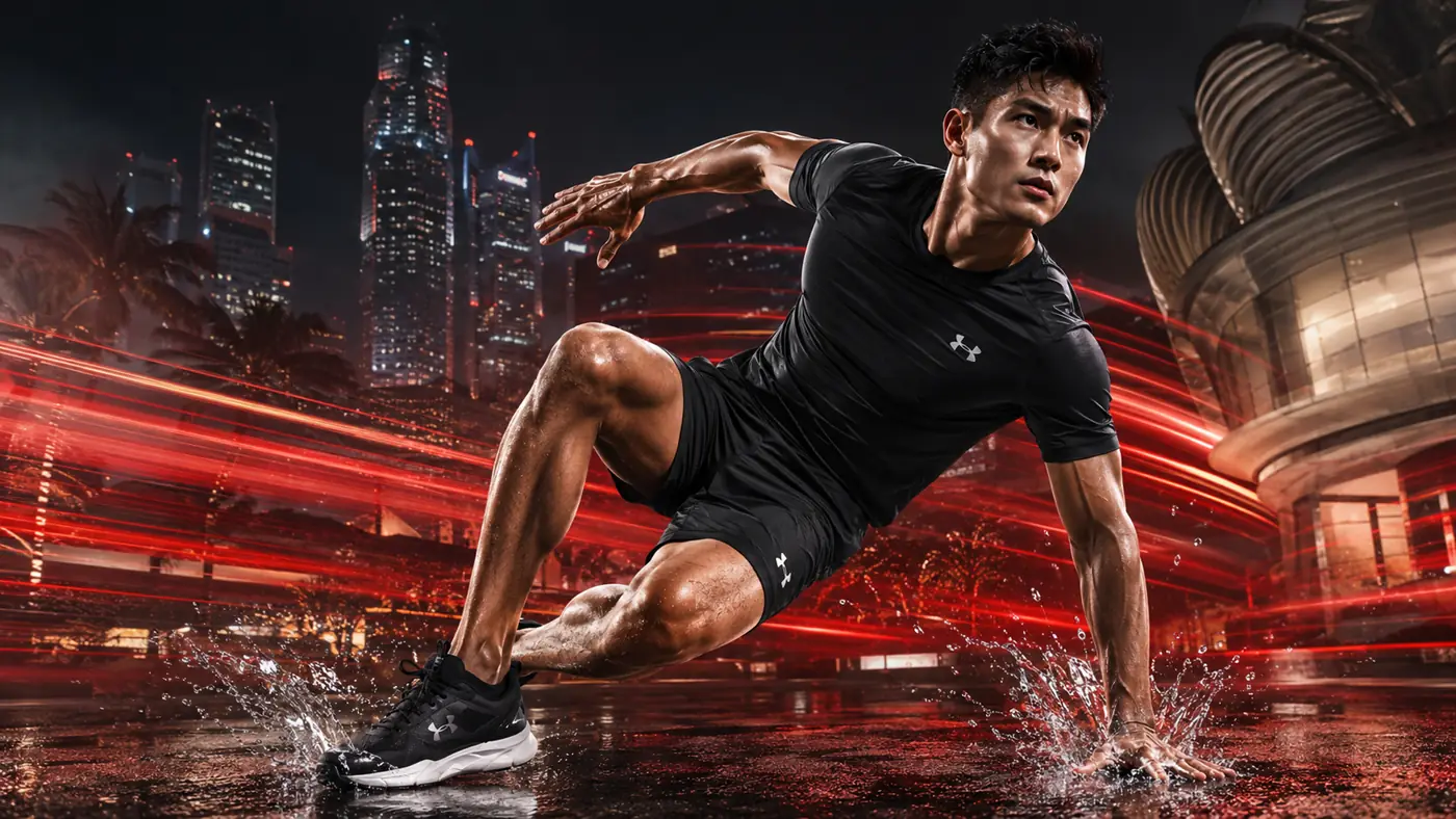 Under Armour menswear AI video visual